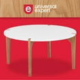 thumbnail image 1 of Universal Expert Abacus Round Coffee Table Modern Oak and White, 1 of 5