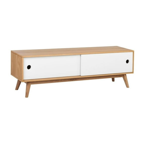 Universal Expert Abacus Storage Console Modern Oak
