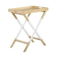 thumbnail image 1 of Universal Expert Remus Folding Accent End Table with Removable TV Tray, Natural, 1 of 6