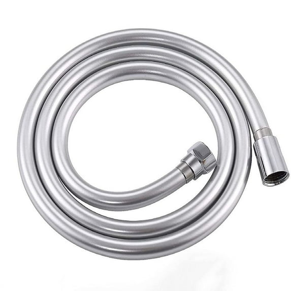 Universal Explosion-proof Anti Winding Water Tube Handheld Shower Head Hose Faucet Hose PVC SILVER 1.5M