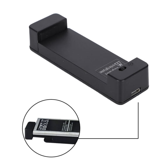 Universal External Battery Charger with Smart LED Power Indicator for 2.4 - 3.5 inches / 6 - 9 cm Width Cell Phone Rechargeable Batteries