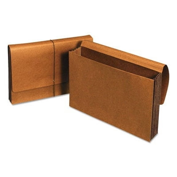 Universal Extra Wide Expanding Wallet with Elastic Cord, Legal, 5 1/4 Inch Expansion, Red -UNV13080