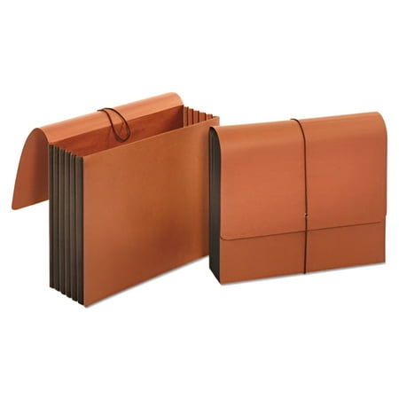 Universal Extra Wide Expanding Wallet with Elastic Cord, Letter, 5 1/4 Inch Expansion, Red -UNV13090