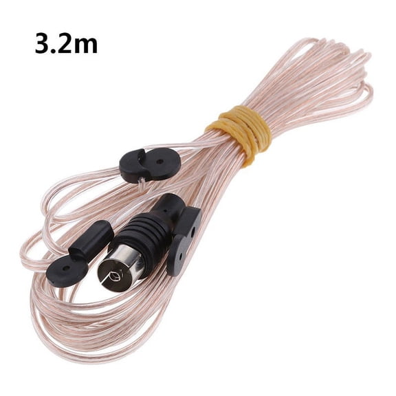 Universal FM Dipole Antenna Cable 85-112MHz Female Plug Connector Wire Aerial For Home Indoor FM Radio Stereo Receiver