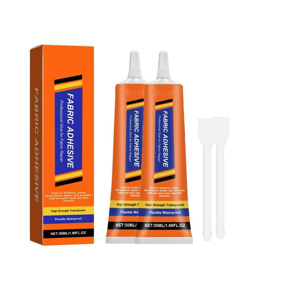 Universal Fabric Glue, Suitable For Cotton, Linen, Denim And Leather, No Sewing Required, Quick Bonding, Water-resistant, For Home DIY Handicra 50ml