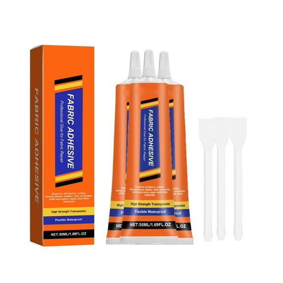 Universal Fabric Glue, Suitable For Cotton, Linen, Denim And Leather, No Sewing Required, Quick Bonding, Water-resistant, For Home DIY Handicra 50ml