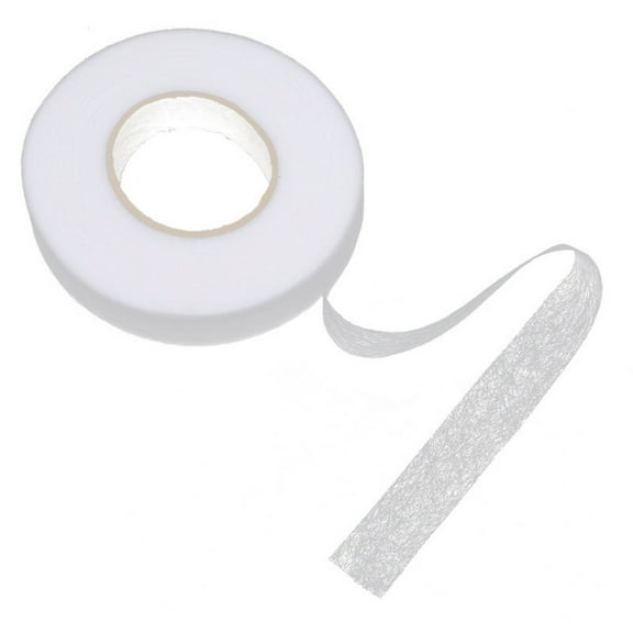 Universal Fabric Tape,Double Sided Fabric Tape,No Sew Hemming Tape,Fabric Adhesive Tape for Quick Clothing Hemming,Repairs and DIY Crafts,Removable and Residue Free,1Roll(1cm)
