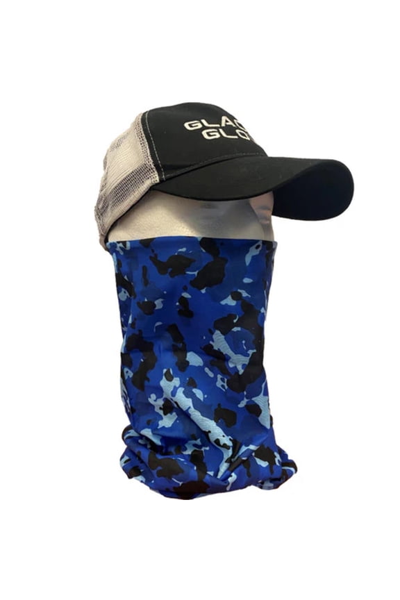 Universal Face Shield - Neck Tube - Blue Camo