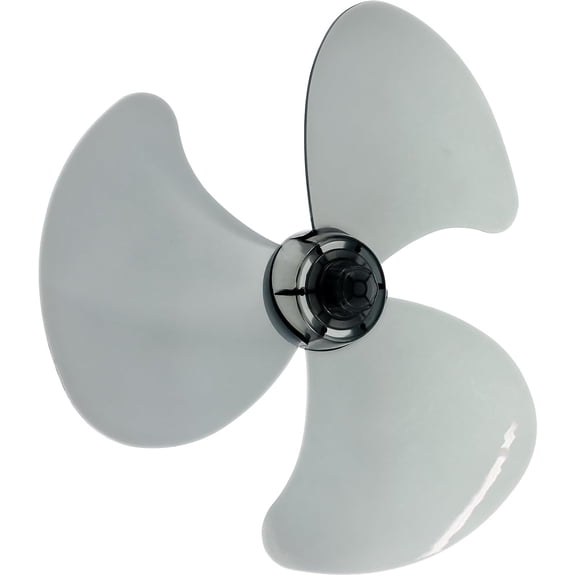 Universal Fan Blade Replacement - 14 Inch Plastic 3-Blade Fan with Nut Cover, Fit for Household Table/Standing/Pedestal Fanners, Easy Install