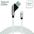 thumbnail image 1 of Universal Fast Charge 6Ft 2.4Amp Angled Fabric Type-C USB Cable, 1 of 4