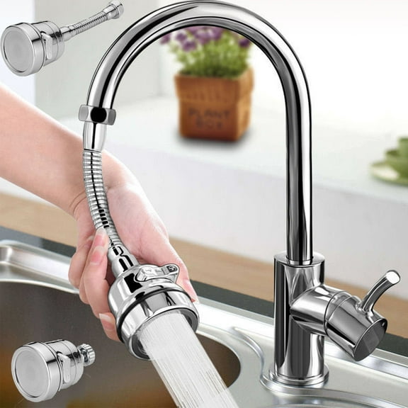 Universal Faucet Extender, Kitchen Faucet Head Extender and Booster Guard, Filtered Water Faucet Extension for Efficient Flow, Durable Plumbing Accessory for Kitchen and Bathroom Upgrades, by UKHCCC