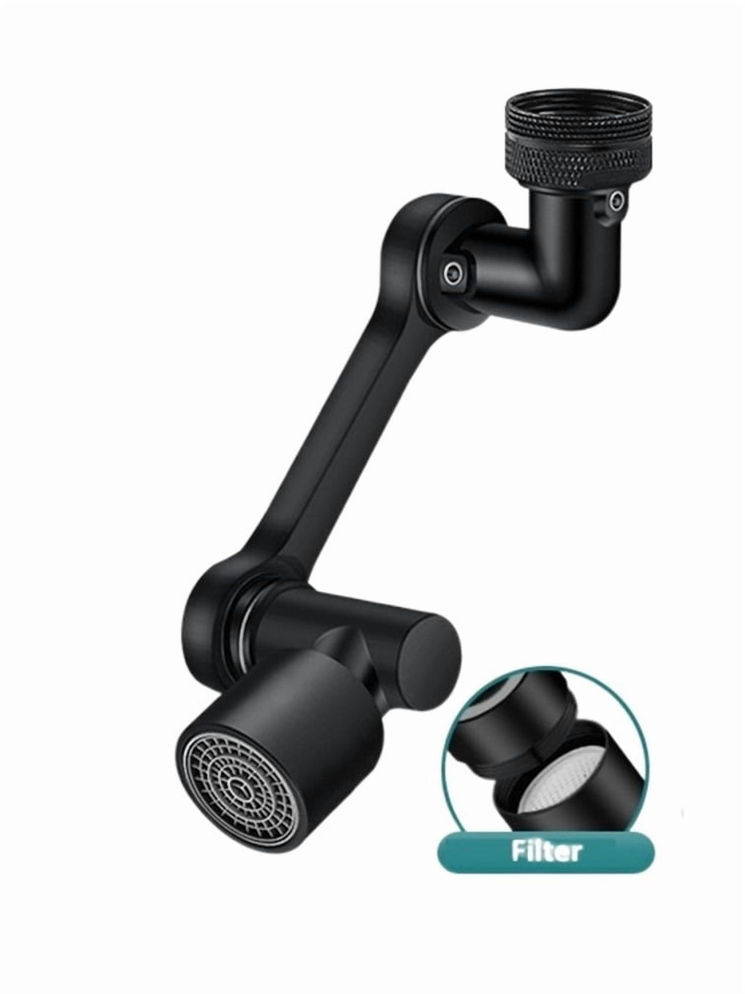 Universal Faucet Extenders Aerator Washbasin Tap Extension Splash Filter Bubbler Nozzle Robotic Arm Kitchen Tap Extender ,Easy to Use