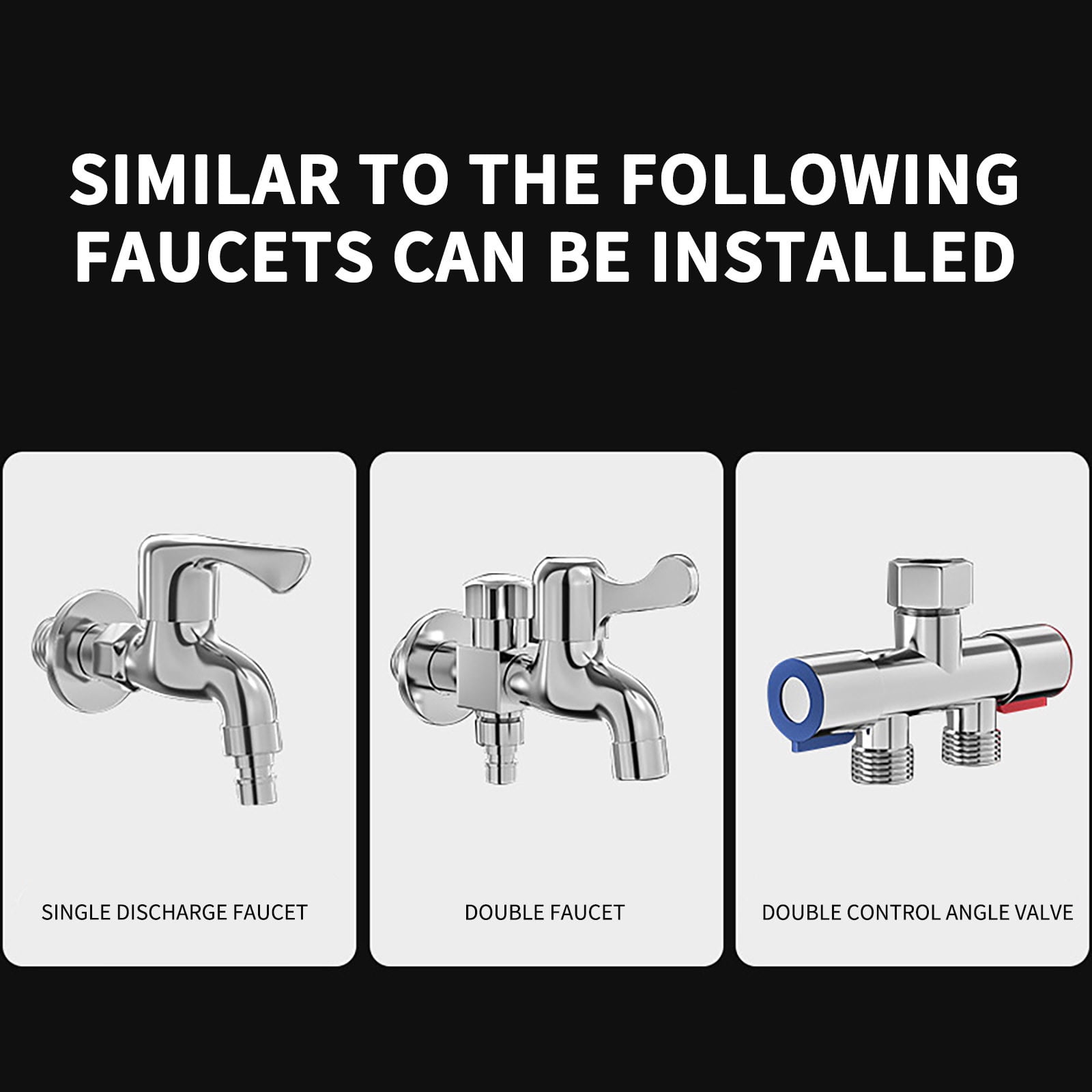 Universal Faucet Extension Pipe | 360° Rotatable Water Hose with 4 ...