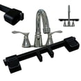 thumbnail image 1 of Universal Faucet Handle Lock for Double Sinks, Safety Guard with Central Pipe Fixation, Anti-Slip Kitchen Bathroom Stopper, Prevent Flooding, 1 of 7