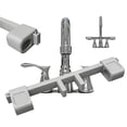 thumbnail image 1 of Universal Faucet Handle Lock for Double Sinks, Safety Guard with Central Pipe Fixation, Anti-Slip Kitchen Bathroom Stopper, Prevent Flooding, 1 of 7
