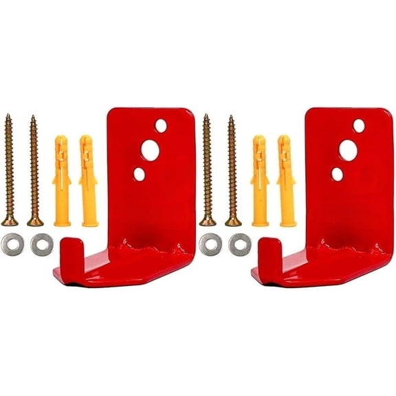 Universal Fire Extinguisher Bracket, Fire Extinguisher Mounts & Brackets (L Hook - 2 Pack)