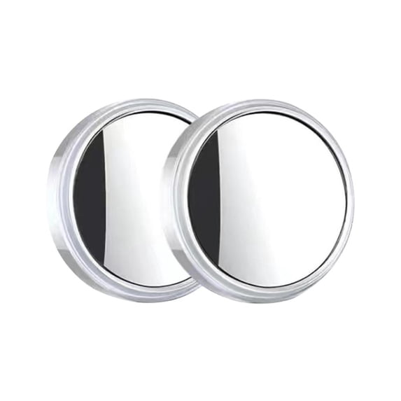 Universal Fit 360-Degree Panoramic Convex Mirror Pair with HD Glass Lens for Car and Truck Safety