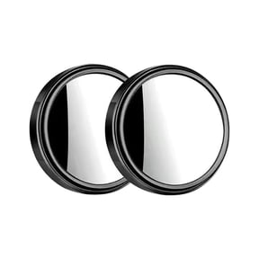 Universal Fit 360-Degree Panoramic Convex Mirror Pair with HD Glass Lens for Car and Truck Safety