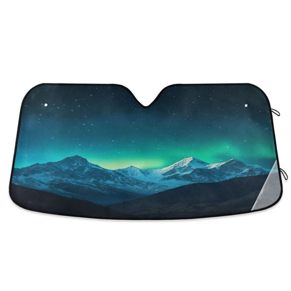 Universal Fit Accordion Auto Sunshade Windshield Sunshade 55'' x 27.6'' Beautiful Night Sky