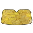 thumbnail image 1 of Universal Fit Accordion Auto Sunshade Windshield Sunshade 55'' x 27.6'' Yellow Lemon Slices, 1 of 8