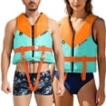 thumbnail image 1 of Universal Fit Adult Life Jacket PFD Coast Guard Approved, for Men and Women 90+ lbs, Lightweight Neoprene and Adjustable, Ideal for Boating, Kayaking & Water Sports, 1 of 7