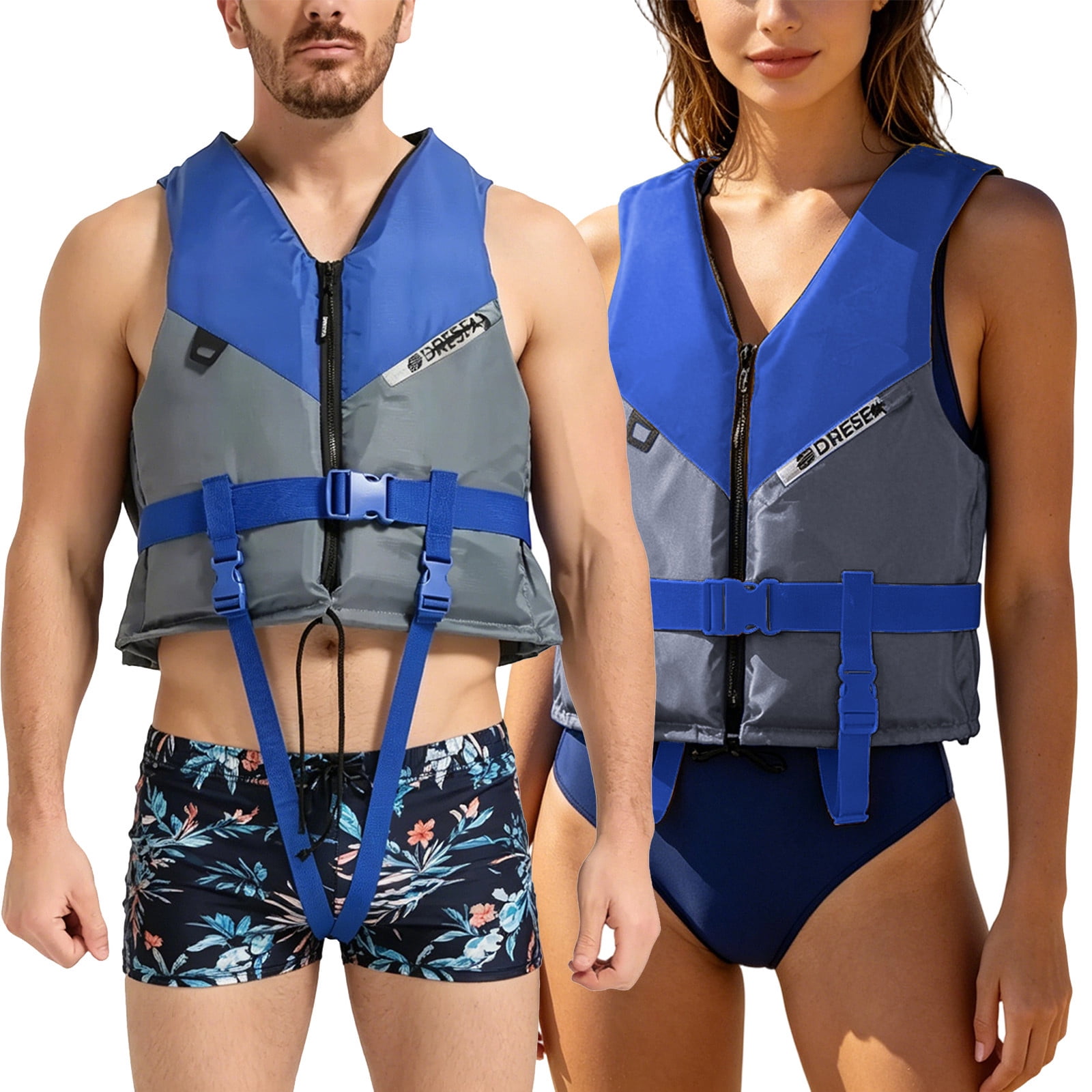 Universal Fit Adult Life Jacket PFD Coast Guard Approved, for Men and Women 90+ lbs, Lightweight Neoprene and Adjustable, Ideal for Boating, Kayaking & Water Sports