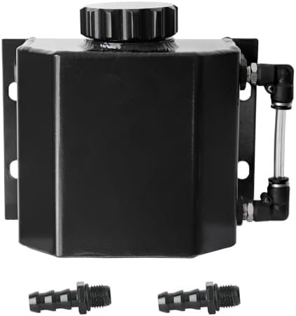 Universal Fit Aluminum Radiator Tank Reservoir Expansion Tank Coolant ...