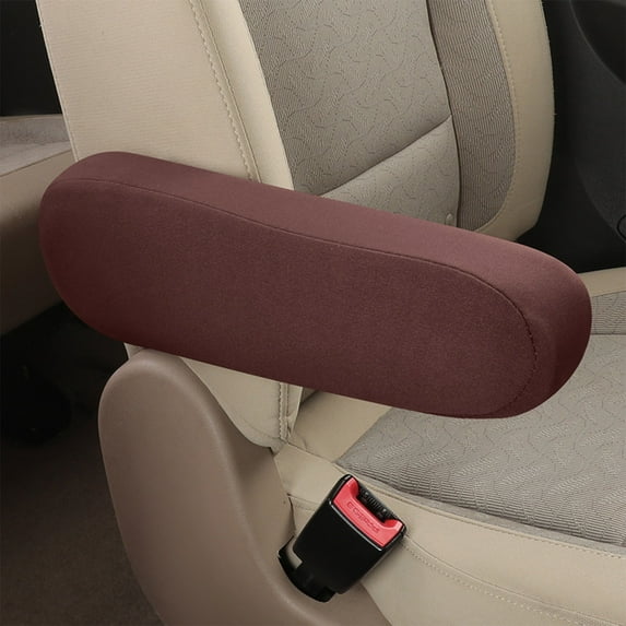 Universal Fit Automotive Cloth Fabric Armrest Covers for Cars,Trucks, SUVs, and Vans Universal Replacement Center Console Lid Armrest Cover Skin Protectors Car Interior Accessories