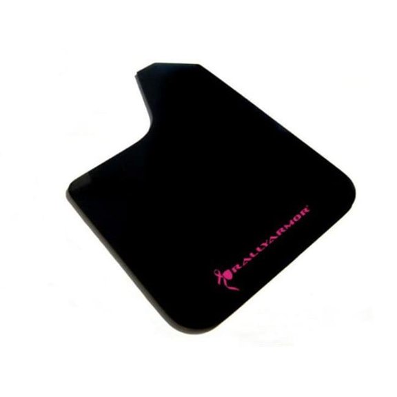 Universal Fit Basic Black Mud Flap with Pink Logo