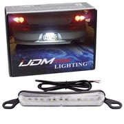 iJDMTOY Universal Fit LED License Lights Bolt-On to Plate Frame Design 12-SMD Xenon White Illumination Light Lamp