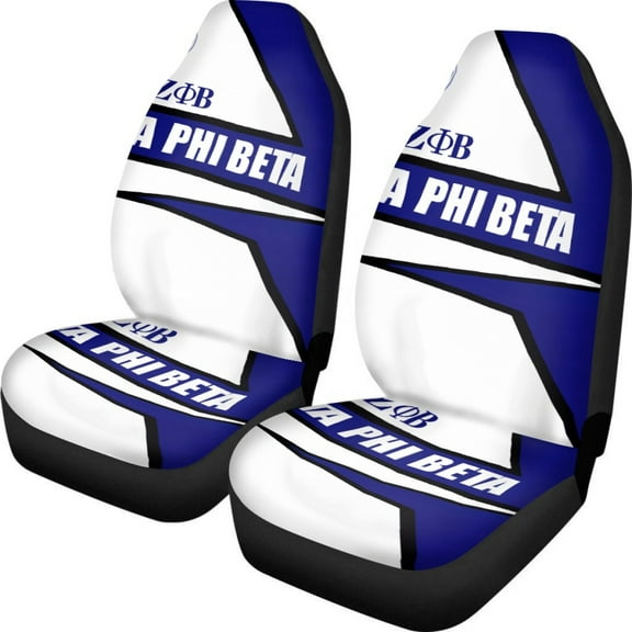 Universal Fit Car Seat Covers Zeta Phi Beta Print Front Seat Only Set of 2 Durable Washable Auto Mads Vehicle Seat Cover for Wen