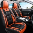 thumbnail image 1 of OTOEZ Diamond Pattern Leather Car Seat Covers, Full Coverage 5-Seat Set, Universal Fit for Cars SUVs Trucks, Waterproof & Airbag Compatible, 1 of 6
