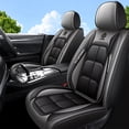 thumbnail image 1 of OTOEZ Diamond Pattern Leather Car Seat Covers, Full Coverage 5-Seat Set, Universal Fit for Cars SUVs Trucks, Waterproof & Airbag Compatible, 1 of 6