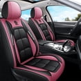 thumbnail image 1 of OTOEZ Diamond Pattern Leather Car Seat Covers, Full Coverage 5-Seat Set, Universal Fit for Cars SUVs Trucks, Waterproof & Airbag Compatible, 1 of 6