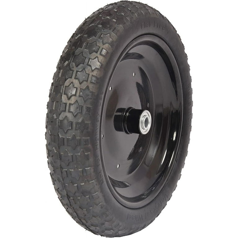 Flat free wheelbarrow tires discount