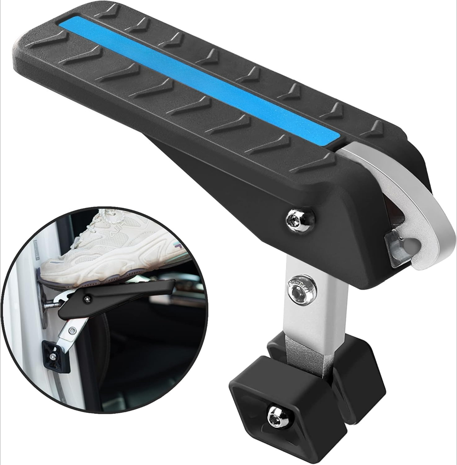 Universal Fit Foldable Car Door Step Dual Foot Stand Vehicle Rooftop ...