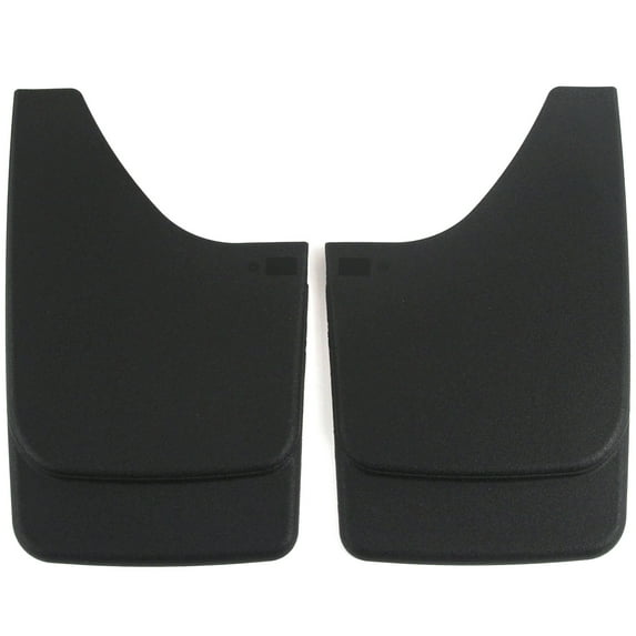 Universal Fit Mud Flaps Guards Splash Front or Rear Molded Plastic Pair Set 2pc 9.75" x 15.75"