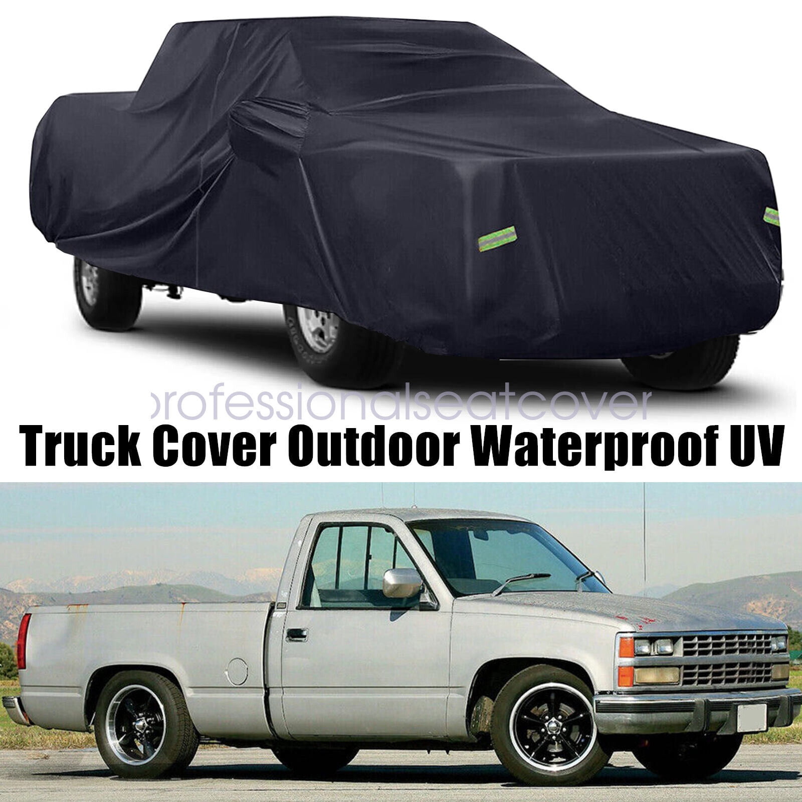 Universal Fit Pickup Truck Cover - Waterproof All-Weather Protection for Chevrolet C1500 C2500