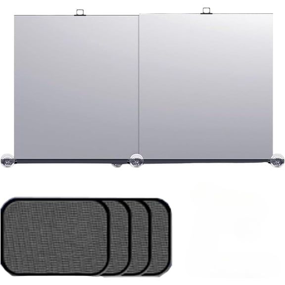 Universal Fit Retractable Car Windshield Sunshade, 99% UV Block Foldable Roller Sun Shield
