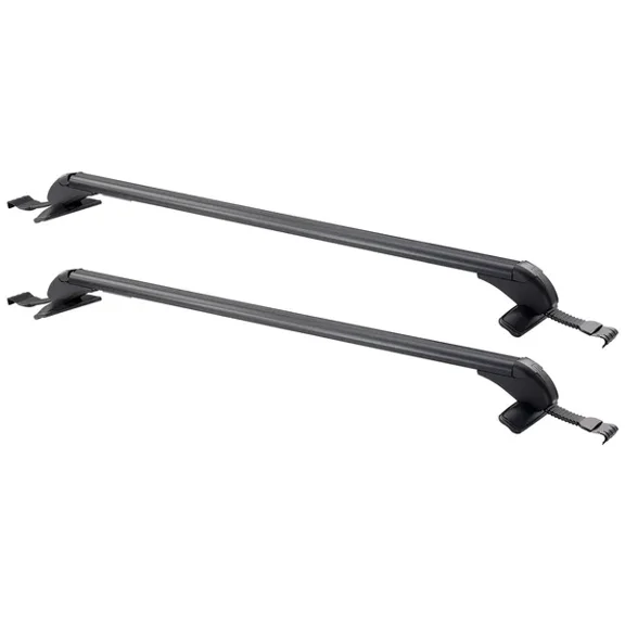 Universal Fit Roof Rack Cross Bars for Naked Flush Roofs 165 LBS Capacity Lockable Heavy Duty Aluminum Rooftop Luggage Carrier
