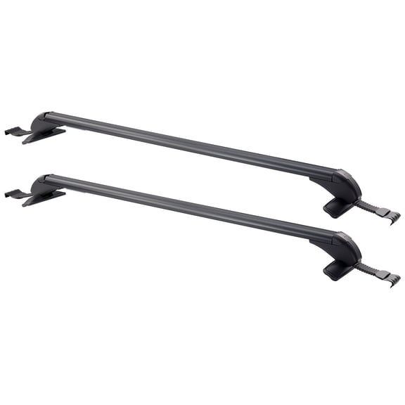 Universal Fit Roof Rack Cross Bars for Naked Roofs 165 LBS Capacity Lockable Heavy Duty Aluminum Crossbar Racks