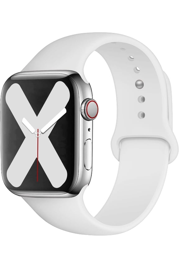 Universal Fit Silicone Sport Band for Apple Watch Series 1-8 SE - Versatile Replacement Strap with Classic Clasp - 41mm, 40mm, 38mm, 49mm, 45mm, 44mm, 42mm - Comfortable and Durable iWatch Band