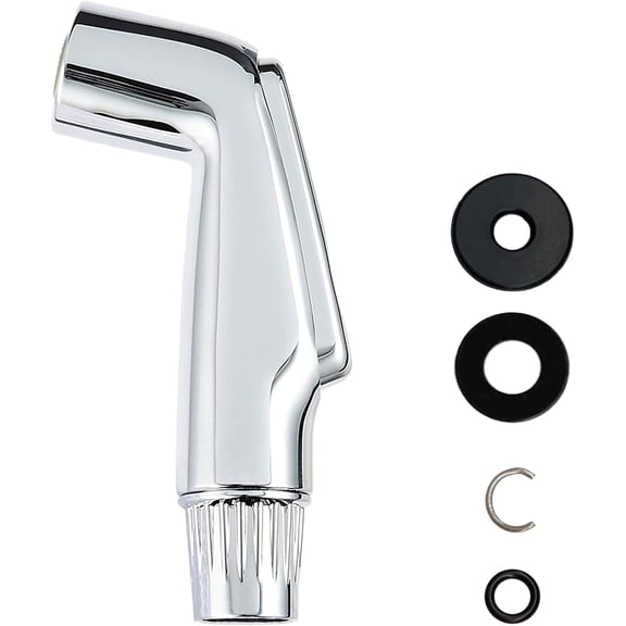 Universal Fit Sink Spray Attachment, Kitchen Side Sprayer Head, Pull Out Faucet Replacement, Chrome