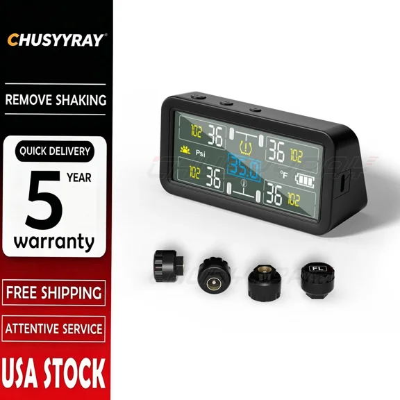 Universal Fit TPMS with High Precision Sensors 0 9 9 BAR Range for SUVs and Light Trucks