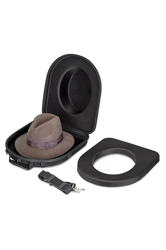 Universal Fit Travelling Hat Storage Box, Black