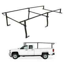 Universal Fit Truck Bed Rack | No Drill Installation | 45-66 Inch Adjustable | 1000LB Capacity | Steel Ladder Rack for Kayak Surfboard Roof Tent