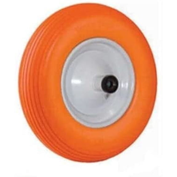 Universal Fit Wheelbarrow That Will Never go Flat (Ribbed Tread - Orange)