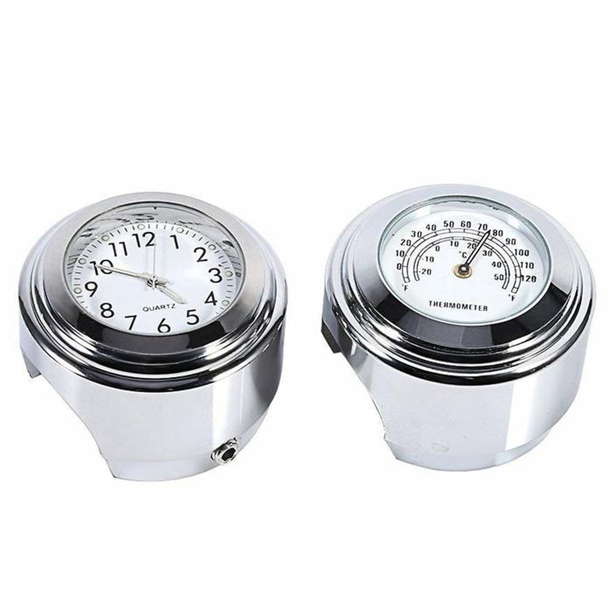 Universal Fitment Motorcycle Handlebar Mount, Waterproof Durable Glossy Finish Clock Easy Installation Accurate Workmanship For Your Bike's Handlebar