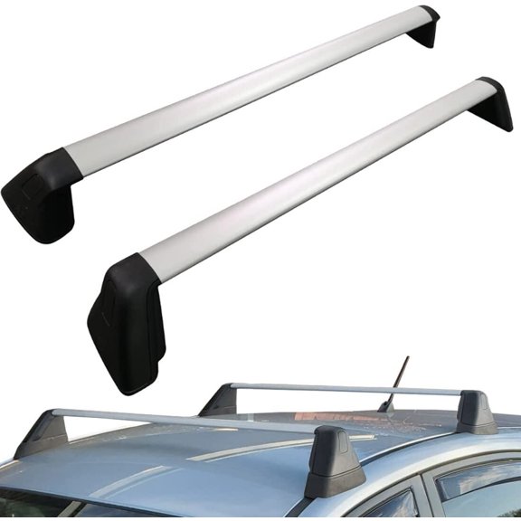 "Universal Fixed Roof Cross Bars for 2017-2023 Compact Sedans - Replacement Roof Rack System (Compatible with Select Japanese Models)"