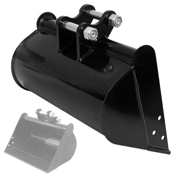 Universal Flat Bucket Toothless Digging Bucket Fit 0.8-1.5 Ton Mini Excavator for Dredging Soil Handling Site Cleaning